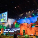 brown and green castle